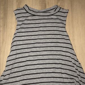Halter Neck Striped Shirt